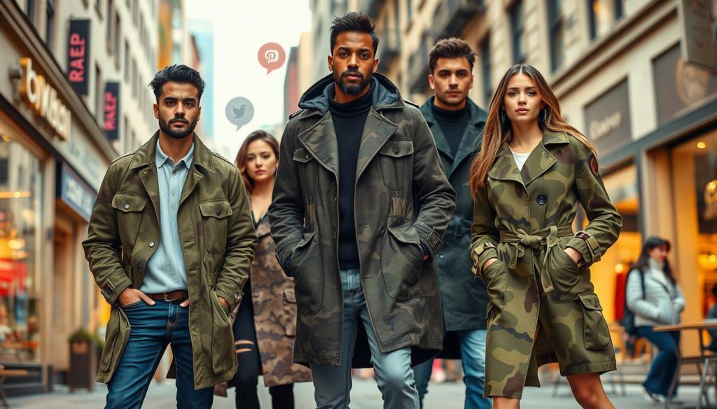 Camouflage Fashion Social Media Trends