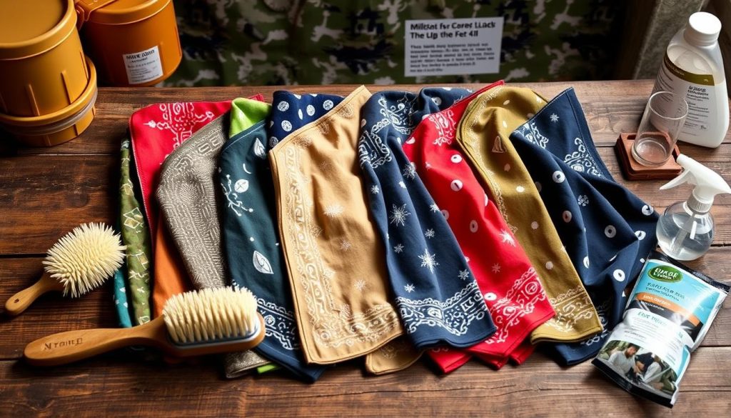Military bandana care