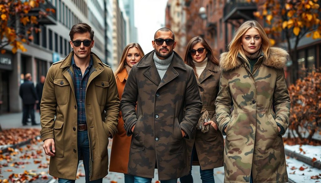 Seasonal Camouflage Coat Trends
