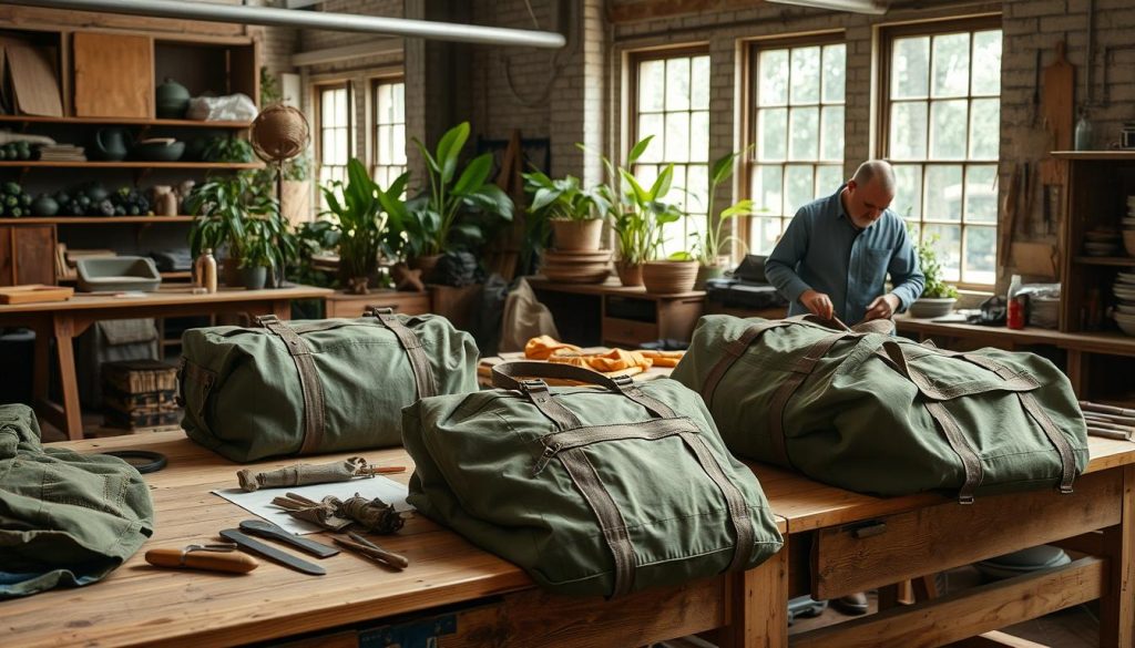 Sustainable Military Duffel Bag Production
