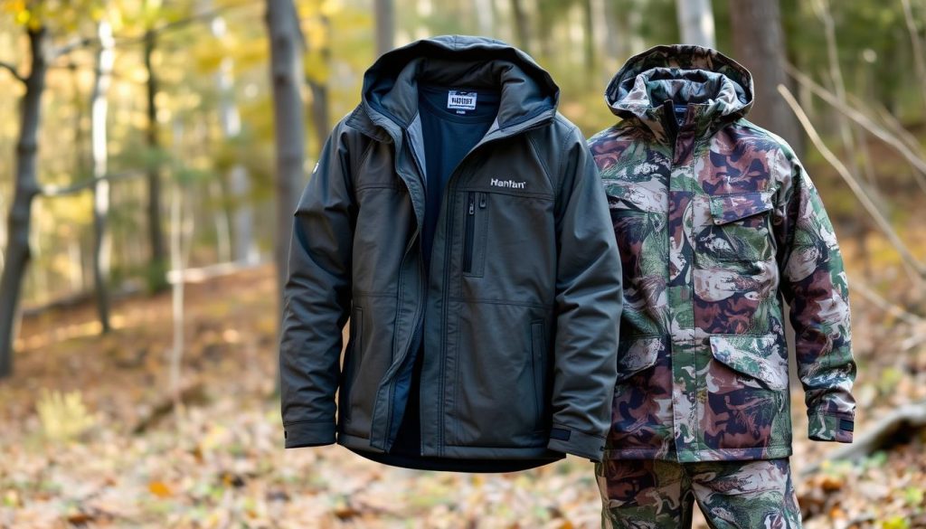 camo apparel layering