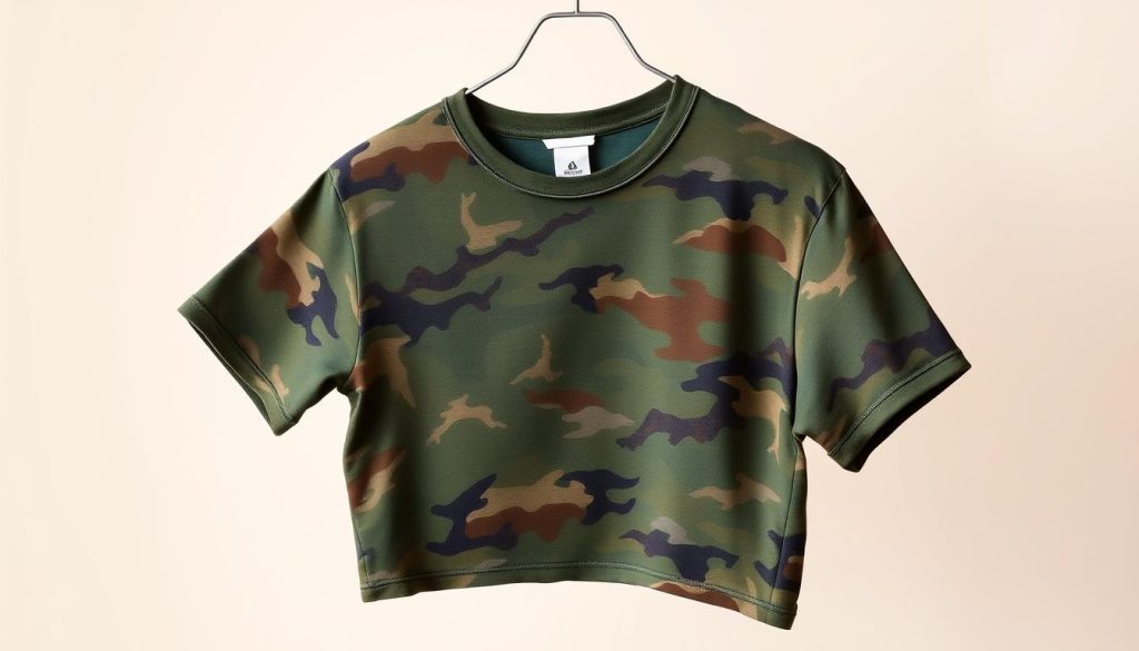 camo pattern t-shirt