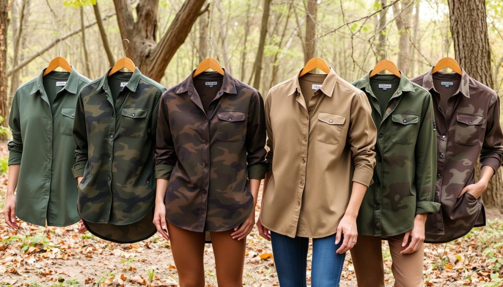 camouflage shirts for her