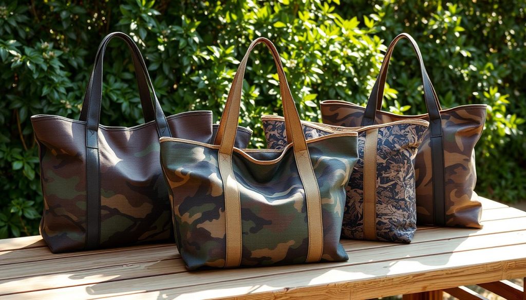 camouflage tote bags