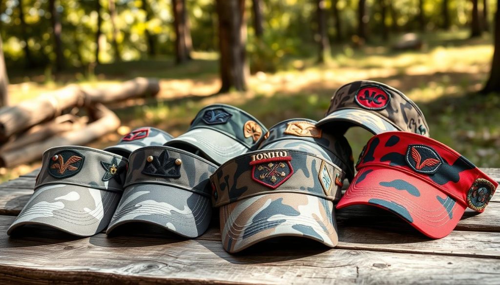 camouflage visors
