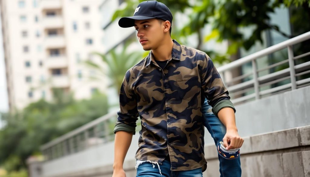 casual camo outfit