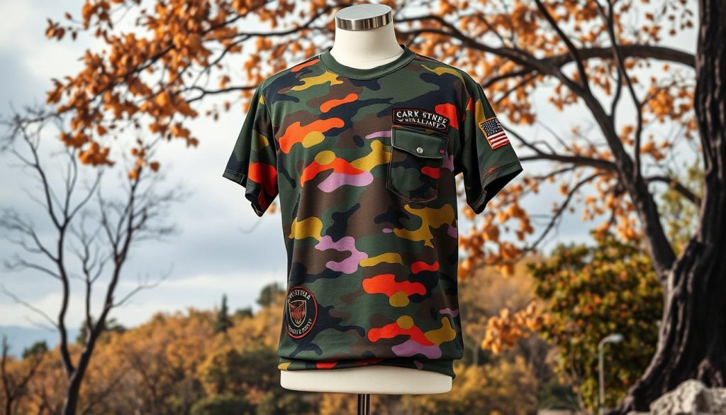 custom camo tee
