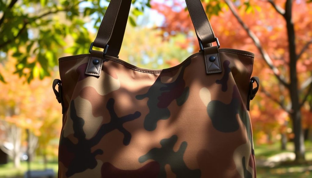 custom camouflage tote bag