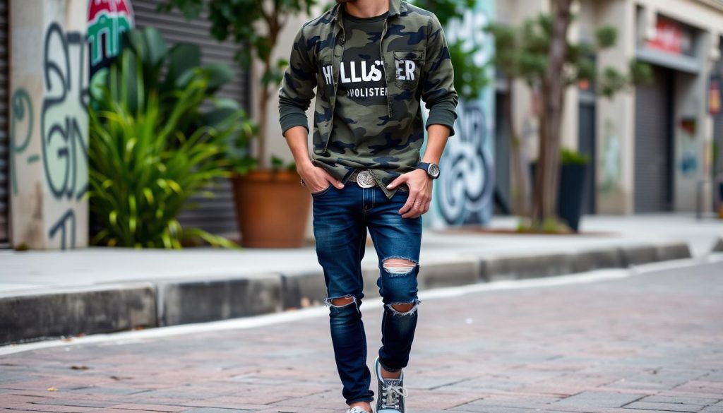 hollister camo shirt