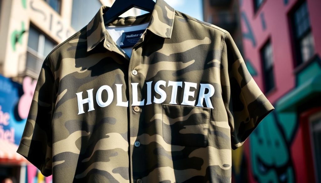 hollister camouflage top