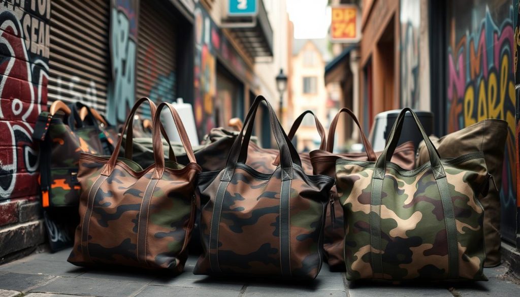 urban camouflage totes